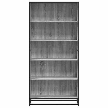Bücherregal Grau Sonoma 80,5x35x170,5 cm Holzwerkstoff