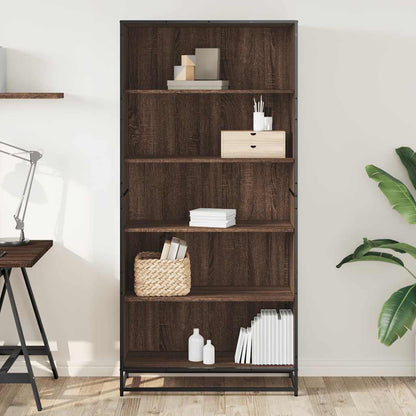 Bücherregal Räuchereiche 80,5x35x170,5 cm Holzwerkstoff