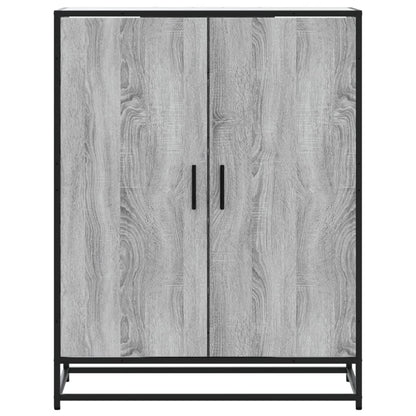 Schuhschrank Grau Sonoma 75x38x97,5 cm Holzwerkstoff Metall