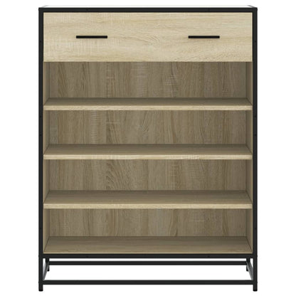 Schuhschrank Sonoma Eiche 75x38x97,5 cm Holzwerkstoff Metall