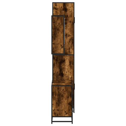 3-tlg. Badmöbel-Set Räuchereiche Holzwerkstoff