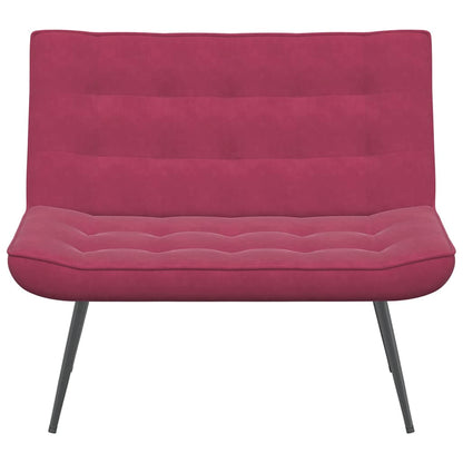 Sitzbank Weinrot 110x74x84 cm Samt