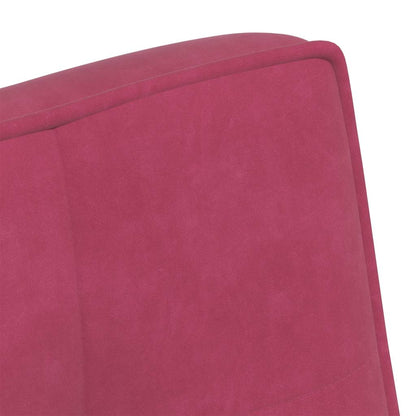 Sitzbank Weinrot 110x74x84 cm Samt