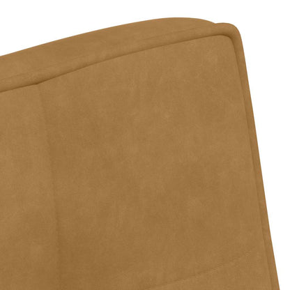 Sitzbank Braun 110x74x84 cm Samt