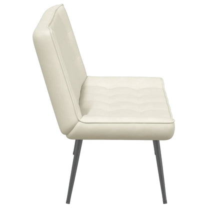 Sitzbank Creme 110x74x84 cm Samt