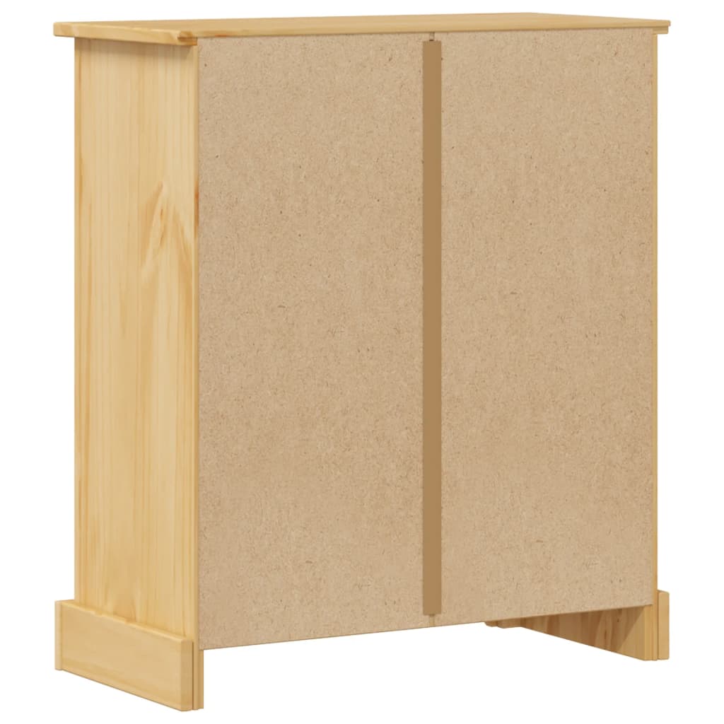 Badeværelsesskab Corona 70x33x80 cm massiv fyrretræ