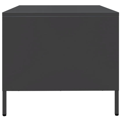 TV-skab Sort 68x50x43,5 cm Koldvalset stål