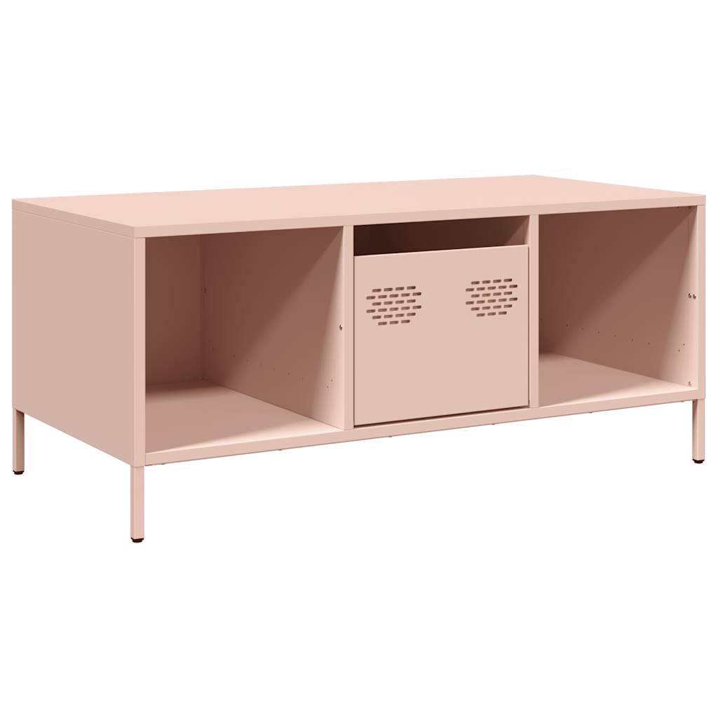 Sofabord Pink 101,5x50x43,5 cm Koldvalset stål