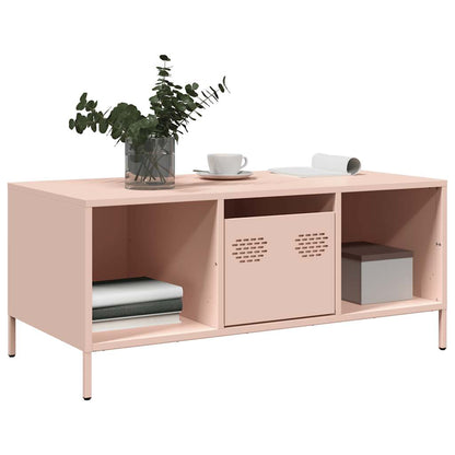 Sofabord Pink 101,5x50x43,5 cm Koldvalset stål