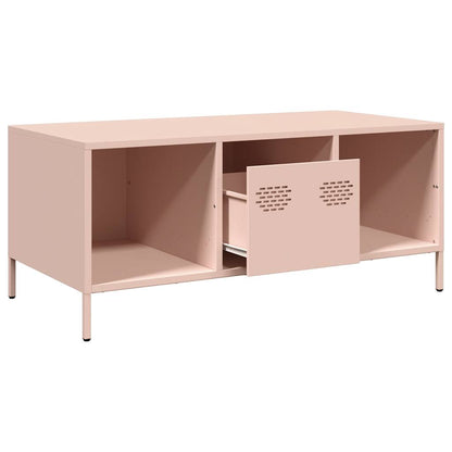 Sofabord Pink 101,5x50x43,5 cm Koldvalset stål