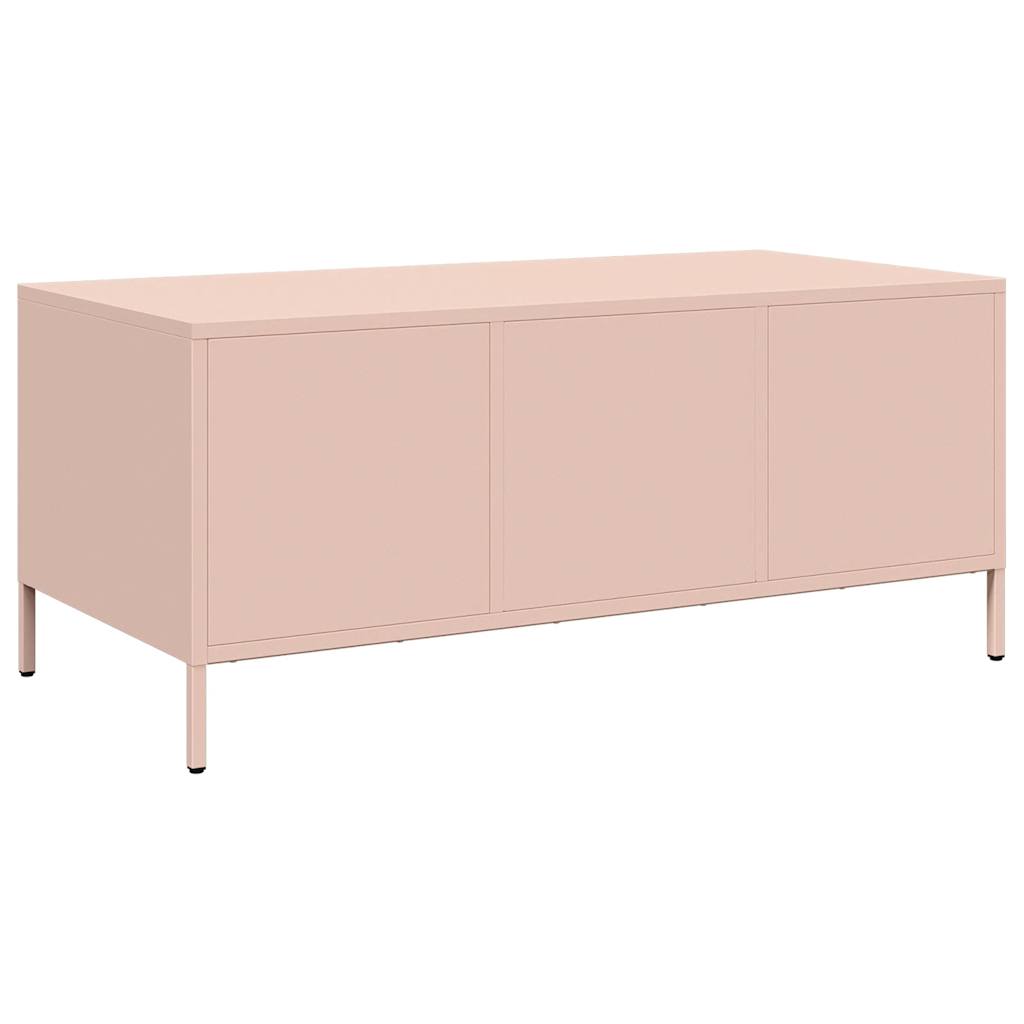 Sofabord Pink 101,5x50x43,5 cm Koldvalset stål