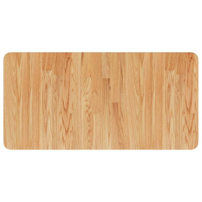 Waschtischplatte mit Halterung Stahl und Massivholz Eiche