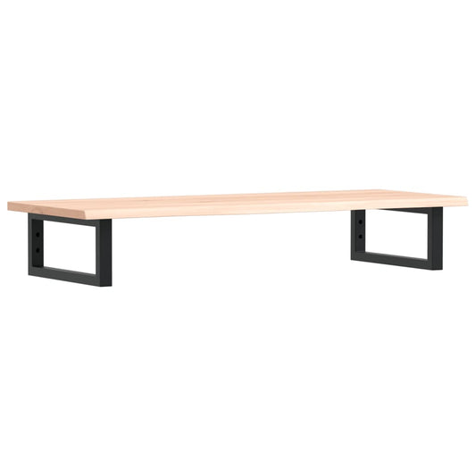 Waschtischplatte mit Halterung Stahl und Massivholz Eiche