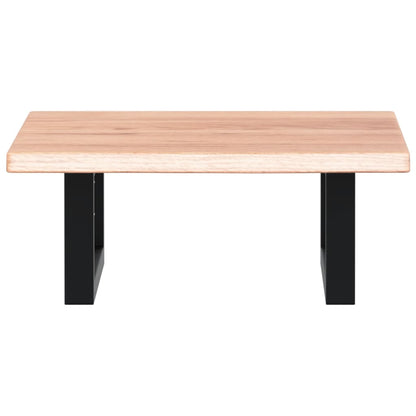 Waschtischplatte mit Halterung Stahl und Massivholz Eiche