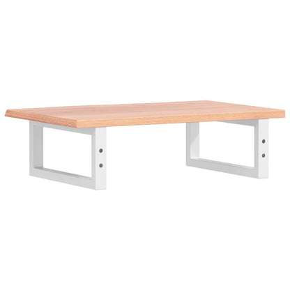 Waschtischplatte mit Halterung Stahl und Massivholz Eiche