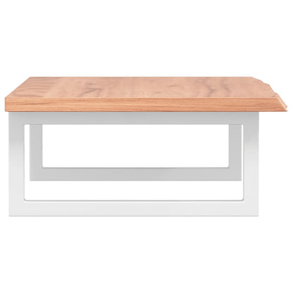 Waschtischplatte mit Halterung Stahl und Massivholz Eiche