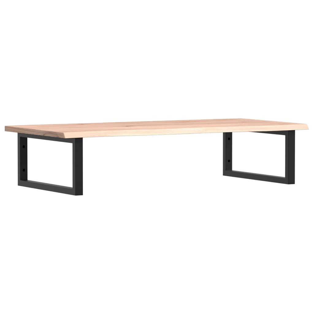 Waschtischplatte mit Halterung Stahl und Massivholz Eiche