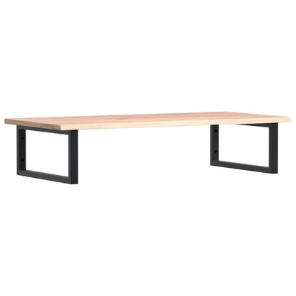 Waschtischplatte mit Halterung Stahl und Massivholz Eiche