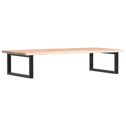 Waschtischplatte mit Halterung Stahl und Massivholz Eiche