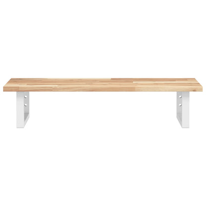 Waschbeckenregal Wandmontage Stahl und Akazienholz