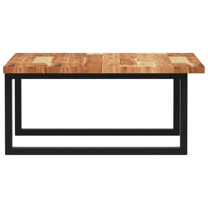 Waschbeckenregal Wandmontage Stahl und Akazienholz
