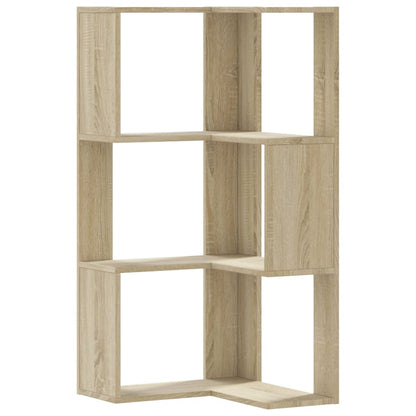 Eck-Bücherregal 3 Böden Sonoma-Eiche 50x50x102 cm Holzwerkstoff