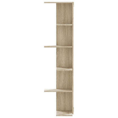 Wand-Eckregal Sonoma-Eiche 36,5x36,5x140 cm Holzwerkstoff