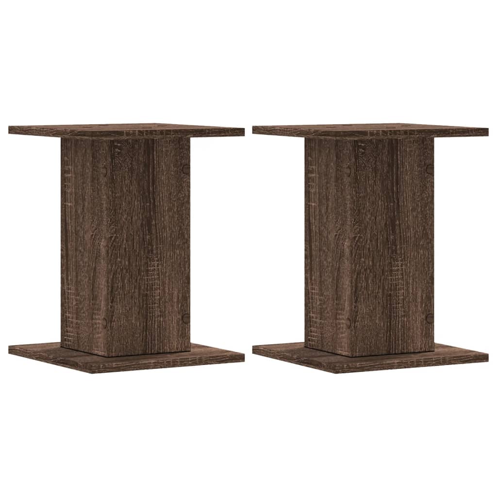 Lautsprecherständer 2 Stk. Braun Eichen-Optik 30x30x40 cm