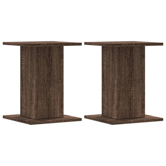 Lautsprecherständer 2 Stk. Braun Eichen-Optik 30x30x40 cm