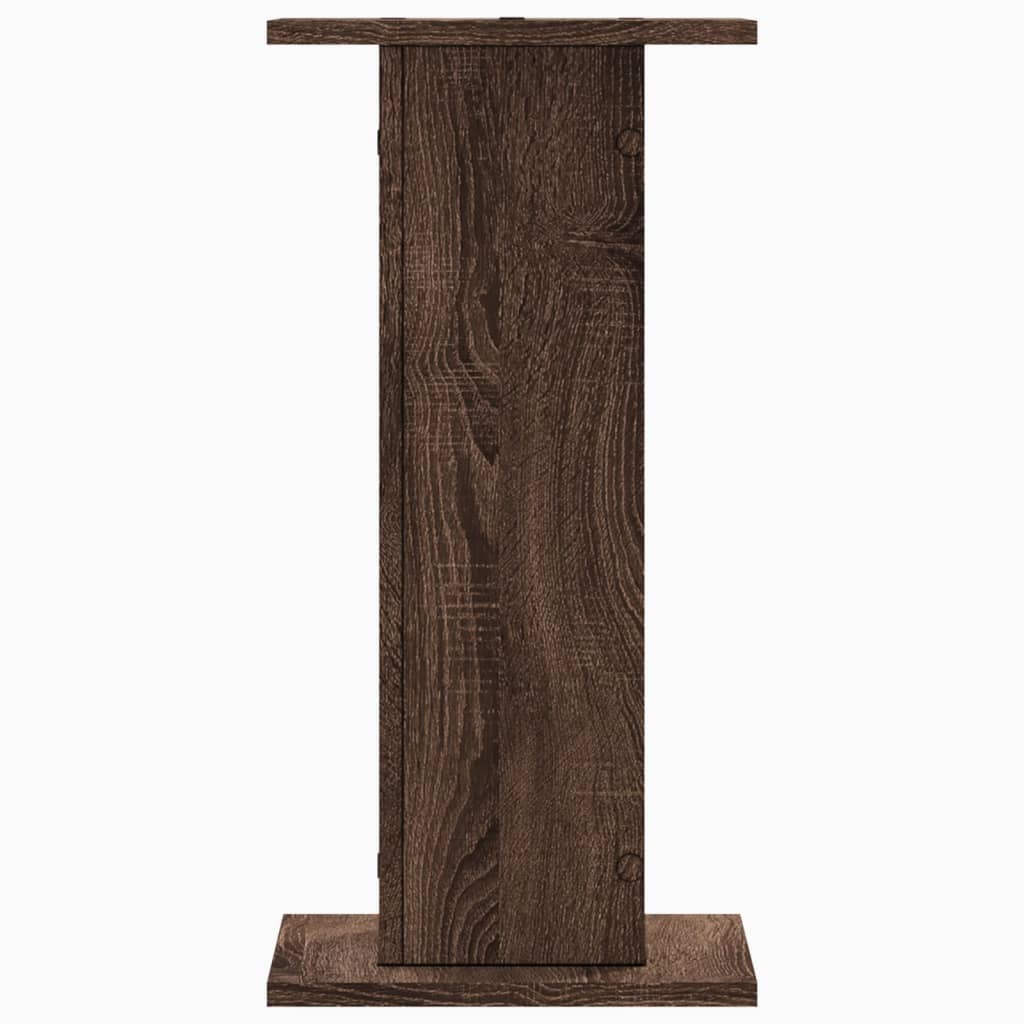 Lautsprecherständer 2 Stk. Braun Eichen-Optik 30x30x60 cm