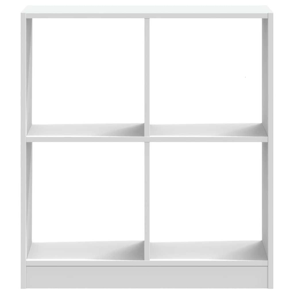 Bogreol Hvid 68,5x32x75 cm Træmateriale