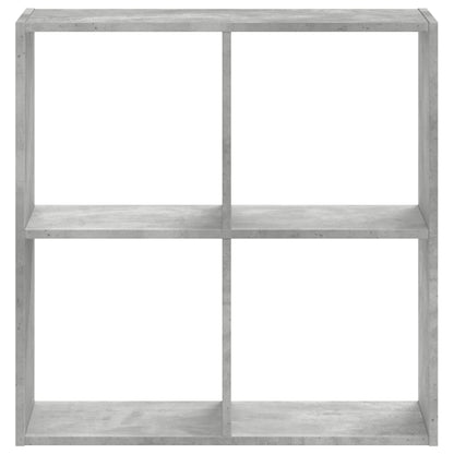 Bücherregal Betongrau 68,5x32x68,5 cm Holzwerkstoff