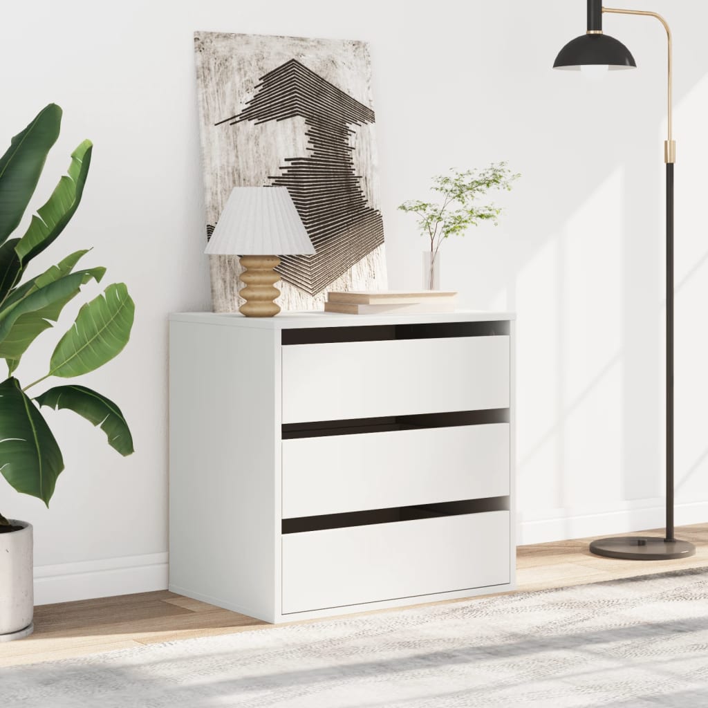 Kommode Hvid 60x41x58 cm Træmateriale