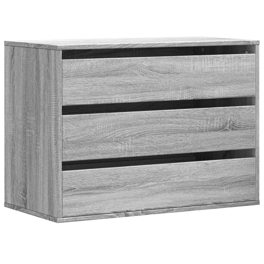 Kommode Grau Sonoma 80x41x58 cm Holzwerkstoff