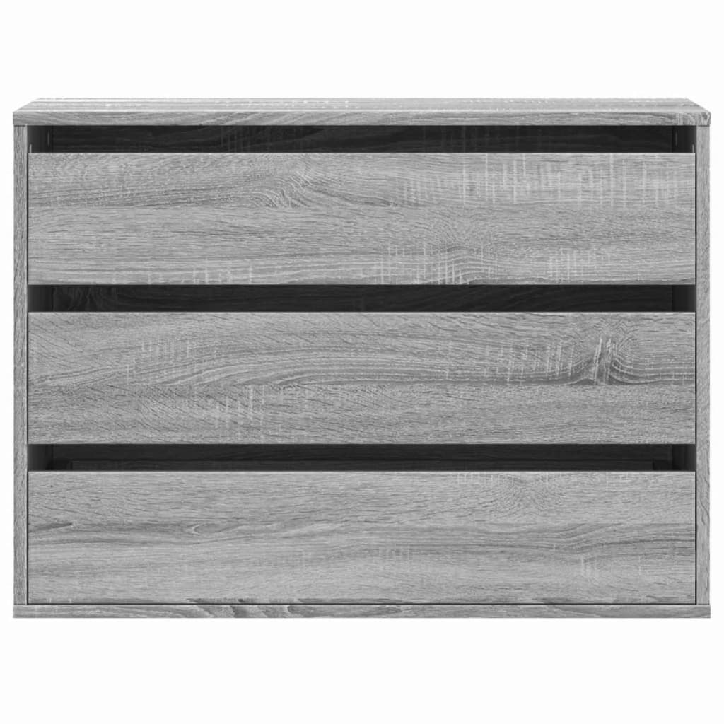 Kommode Grau Sonoma 80x41x58 cm Holzwerkstoff