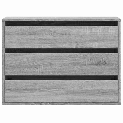 Kommode Grau Sonoma 80x41x58 cm Holzwerkstoff