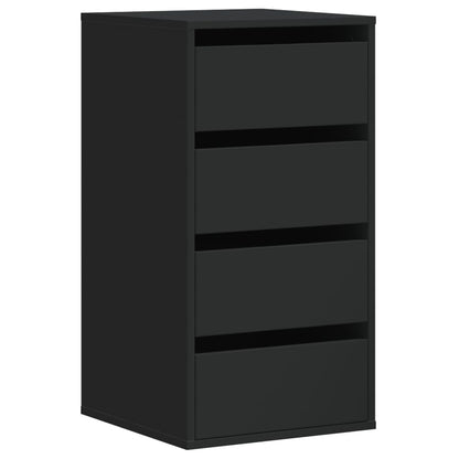 Kommode Schwarz 40x41x76 cm Holzwerkstoff