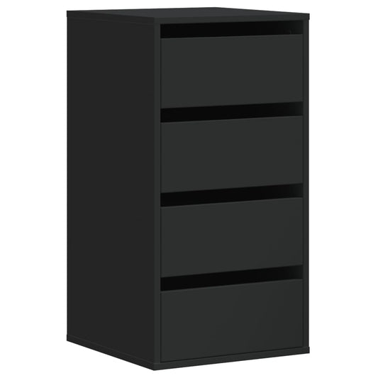 Kommode Schwarz 40x41x76 cm Holzwerkstoff