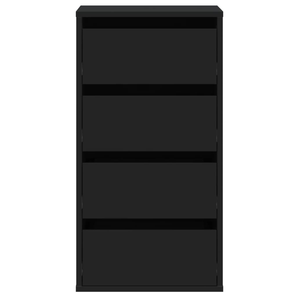 Kommode Schwarz 40x41x76 cm Holzwerkstoff