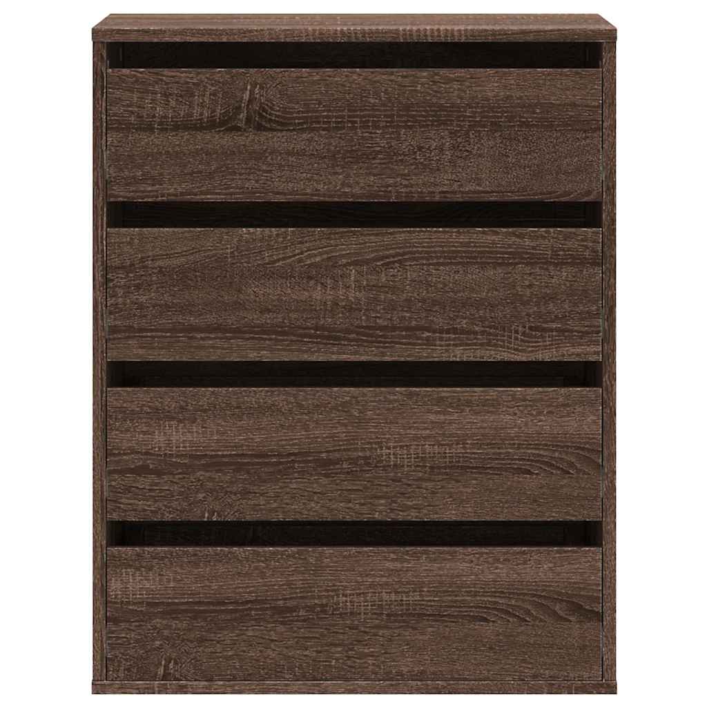 Kommode Braun Eichen-Optik 60x41x76 cm Holzwerkstoff