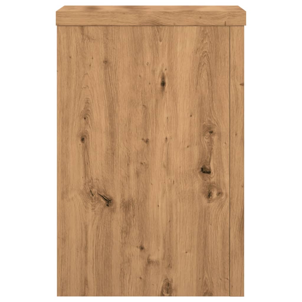 Pflanzenständer 2 Stk. Artisan-Eiche 25x25x35 cm Holzwerkstoff