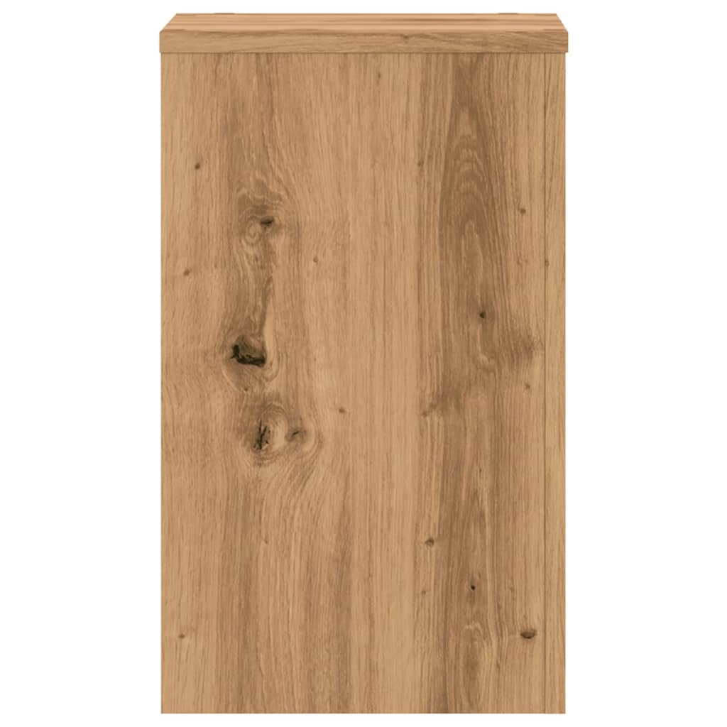 Pflanzenständer 2 Stk. Artisan-Eiche 30x30x50 cm Holzwerkstoff