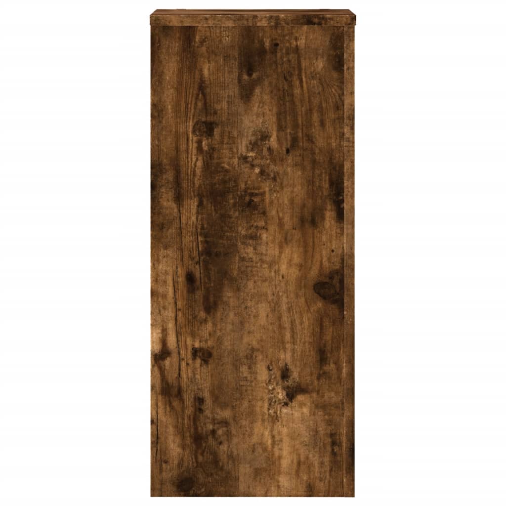 Pflanzenständer 2 Stk. Räuchereiche 30x30x70 cm Holzwerkstoff