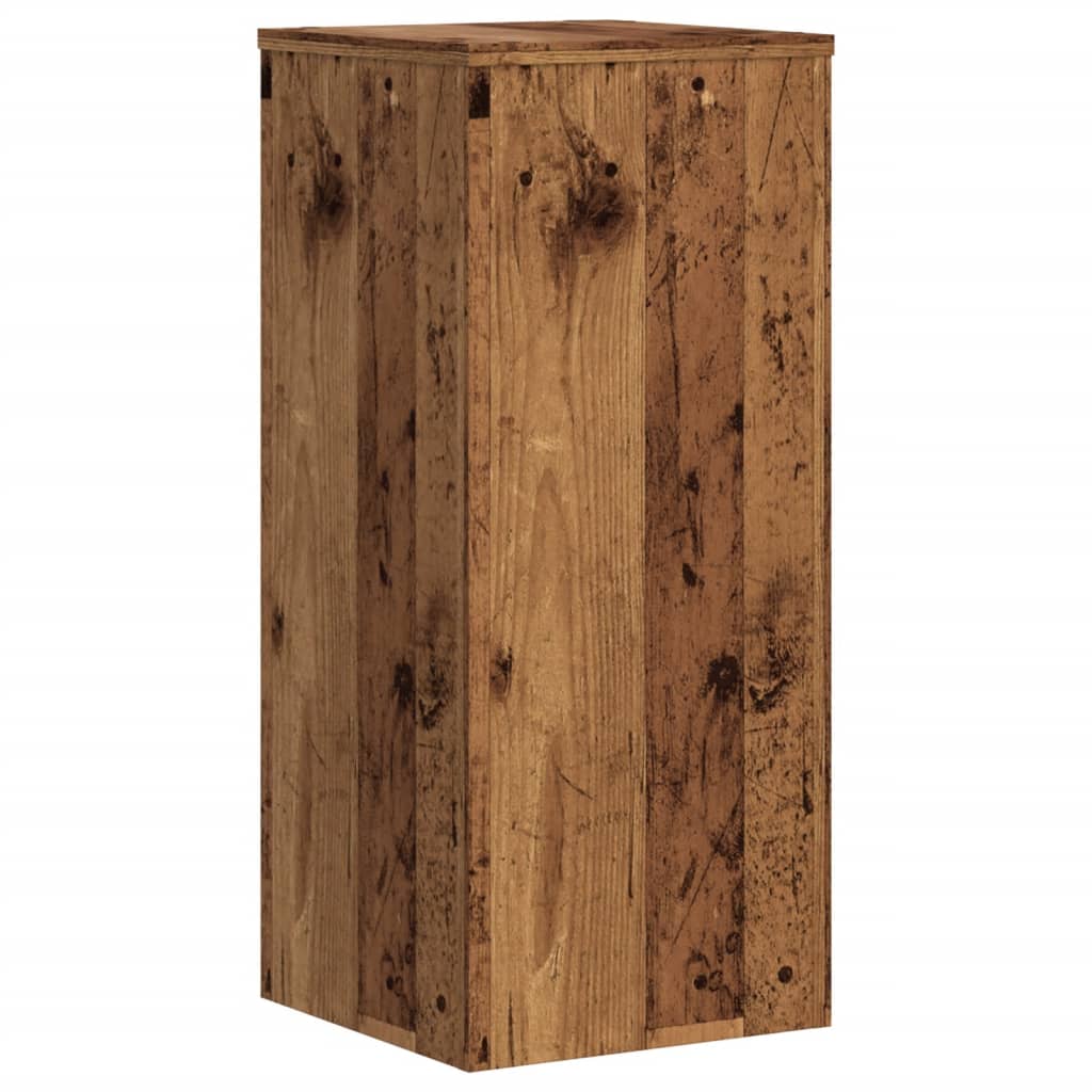 Pflanzenständer 2 Stk. Altholz-Optik 30x30x70 cm Holzwerkstoff