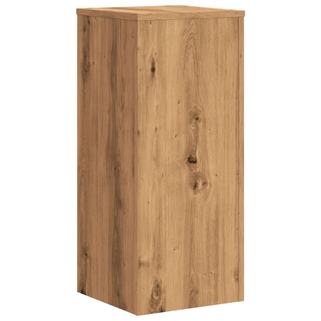 Pflanzenständer 2 Stk. Artisan-Eiche 30x30x70 cm Holzwerkstoff
