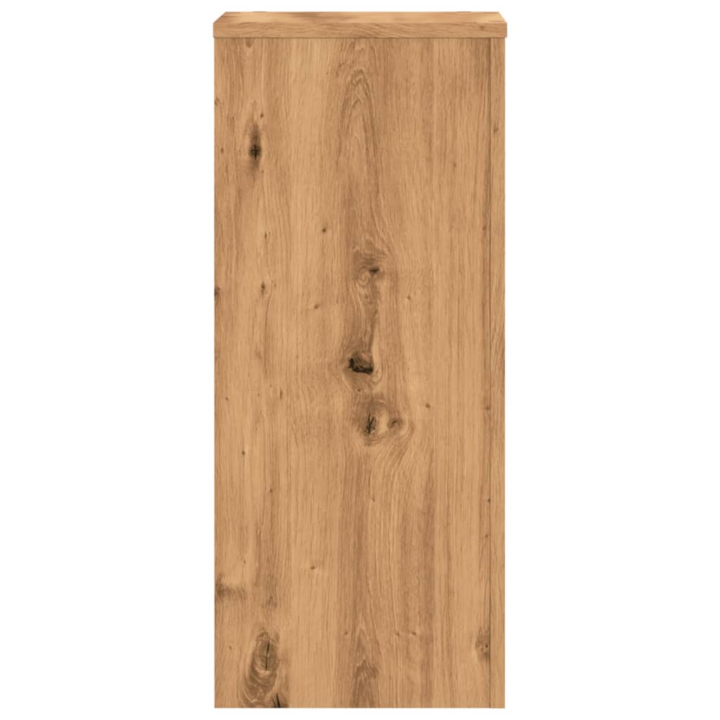 Pflanzenständer 2 Stk. Artisan-Eiche 30x30x70 cm Holzwerkstoff