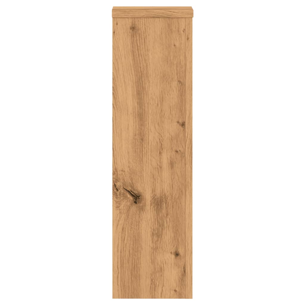 Pflanzenständer 2 Stk. Artisan-Eiche 17x17x60 cm Holzwerkstoff