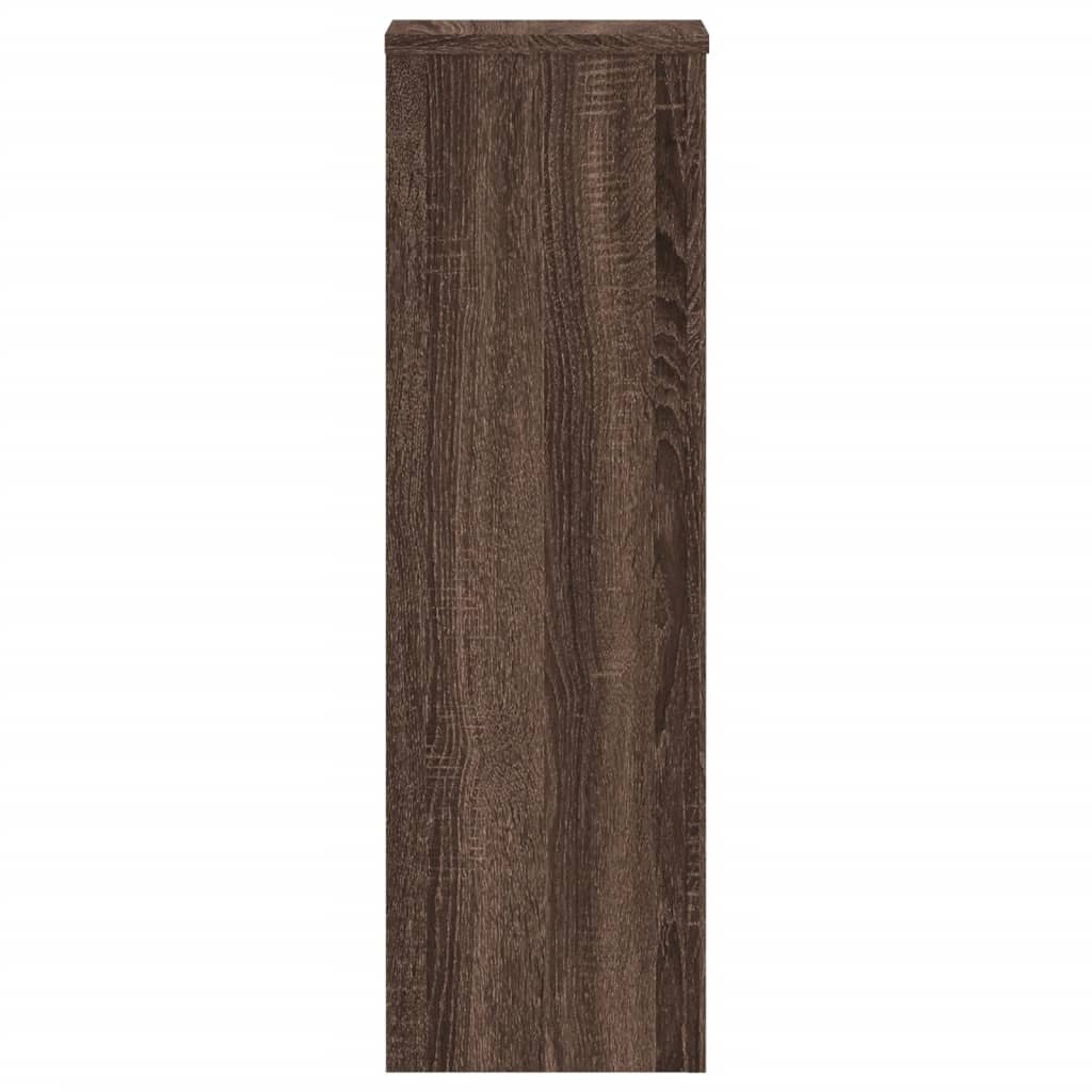 Pflanzenständer 2 Stk. Eichen-Optik 25x25x80 cm Holzwerkstoff