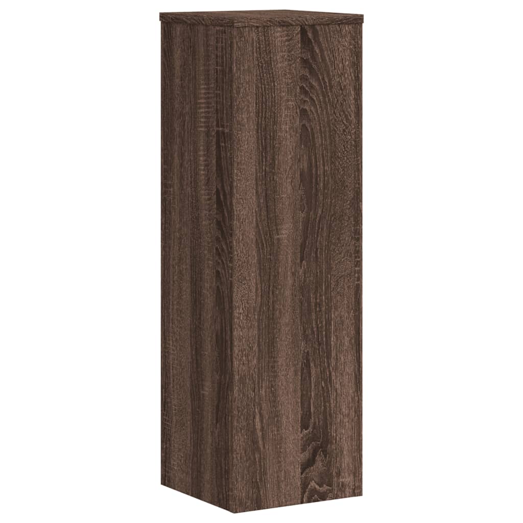 Pflanzenständer 2 Stk. Eichen-Optik 25x25x80 cm Holzwerkstoff