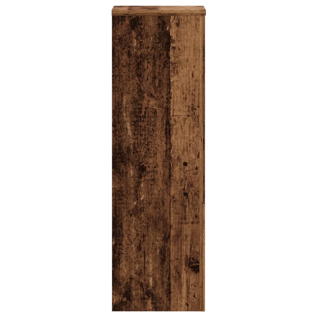 Pflanzenständer 2 Stk. Altholz-Optik 25x25x80 cm Holzwerkstoff